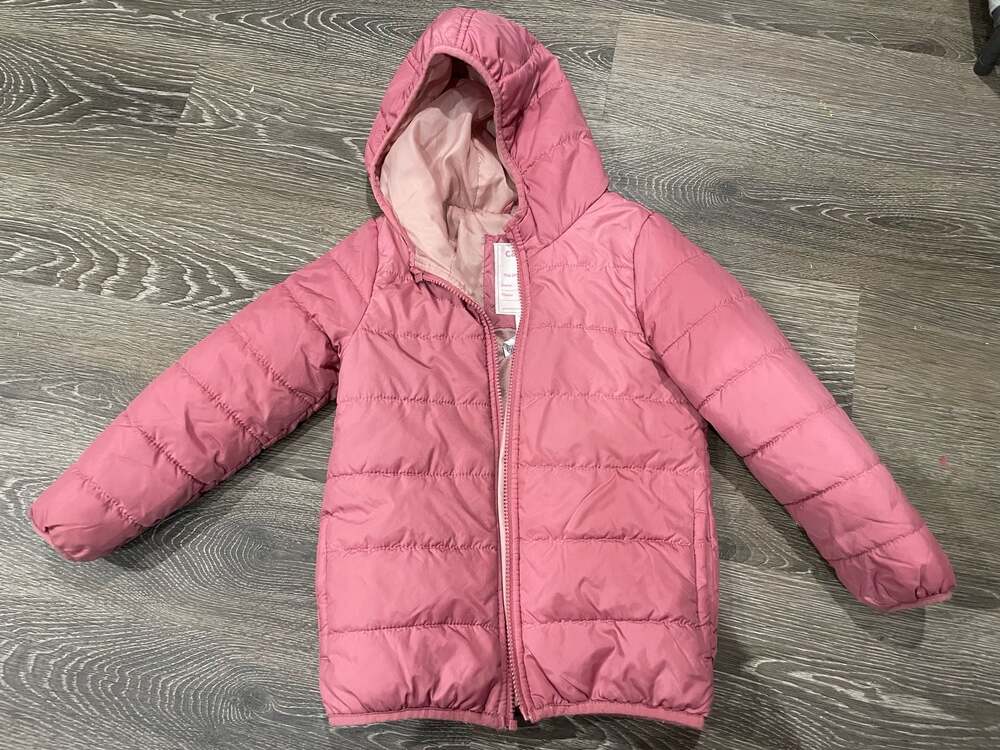 Carter's Girls Puffer Jacket, Size M/5-6, Pink